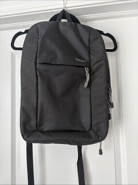 Targus Black Slim Laptop Backpack with Front Pocket